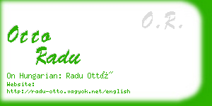 otto radu business card